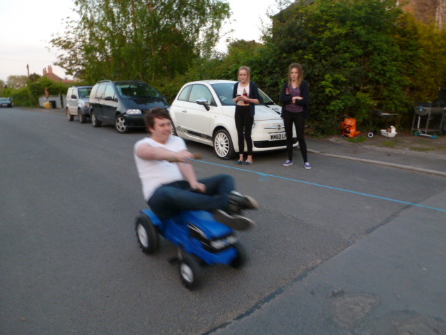 He goes by in a blur!